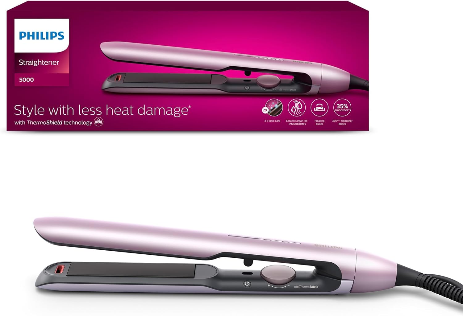 Prostownica Philips BHS530/00 jasnoróżowy-main